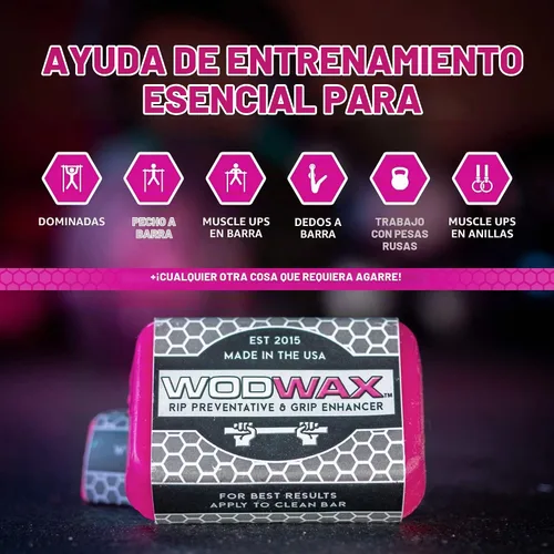 Vista 2 de Barra de 2.12 oz: la cera original para barra de dominadas para un mejor agarre
