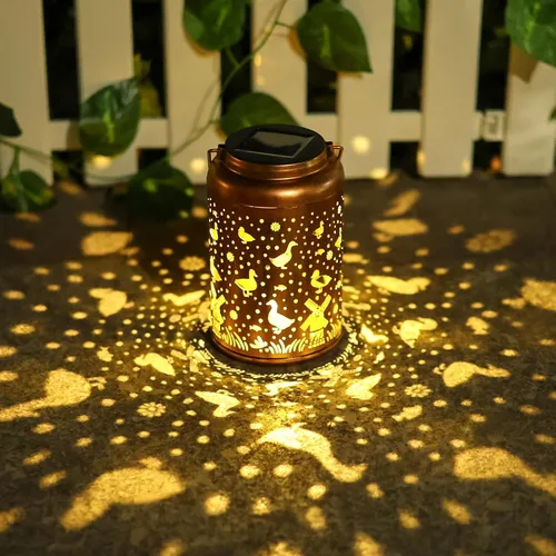 Vista 7 de Regalos para el Día del Padre, faroles solares para exteriores, impermeables, decoración de jardín, regalos de cumpleaños para mujeres, hombres