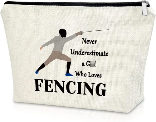 Vista 9 de Sazuwu Bolsa de maquillaje de regalo para mujer, Todos los días es un buen día para entrenar