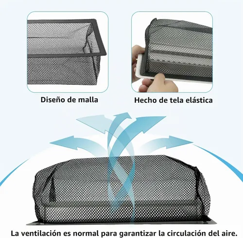 Vista 4 de Trampa para cubierta de registro de piso, pantalla de filtros de ventilación de piso para el hogar, trampa de red de ventilación del piso