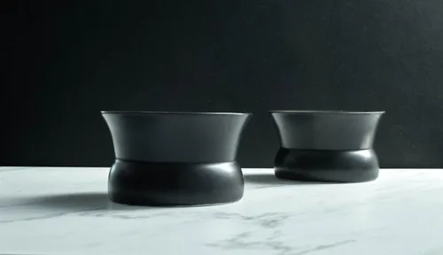 Vista 2 de The Oaxaca - Juego de 4 vasos de tequila y mezcal - Juego de 2 vasos y juego de 2 cenizas volcánicas