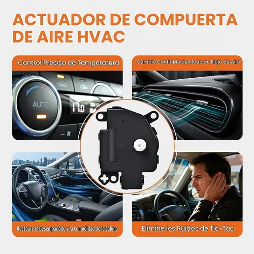 Vista 7 de 604-029 Actuador de puerta de aire HVAC, palancas de puerta mezcladora del calentador Compatible con Chrysler 200 Dodge Durango Journey Jeep Compass