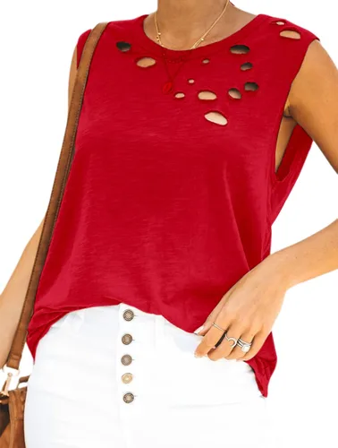 Vista 5 de Avanova Camiseta sin mangas estampada de verano para mujer