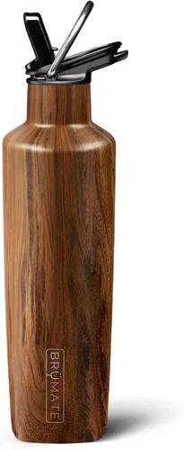 Vista 10 de BrüMate ReHydration - Botella de agua aislada 100% a prueba de fugas de 25 onzas con pajilla, cantimplora de agua de acero inoxidable (negro mate)