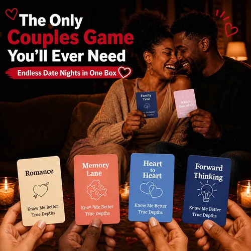 Vista 6 de QUOKKA Juegos para parejas Know Me Better 4 en 1 - Juego de cartas de relación con más de 1350 preguntas iniciales de conversación, desafíos