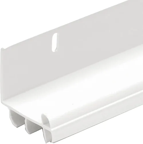 Vista 4 de M-D Building Products 43816 - Sello adhesivo para puerta en forma de L, de 36 pulgadas, de vinilo blanco, con tornillos