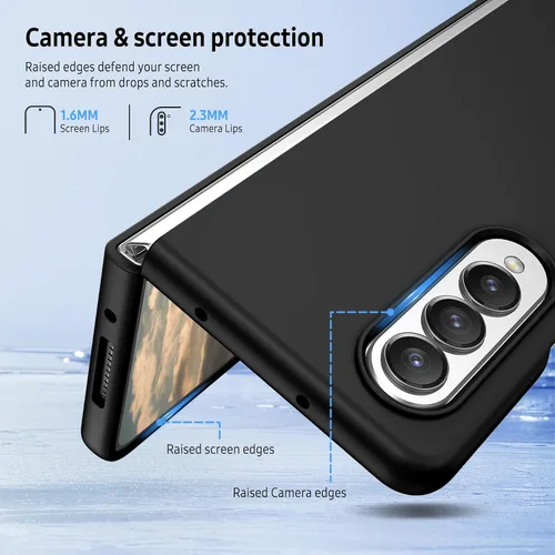 Vista 7 de Funda para Samsung Galaxy Z Fold 4, funda de silicona para Galaxy Z Fold 4 de silicona suave líquida Slim Fit a prueba de golpes Funda protectora