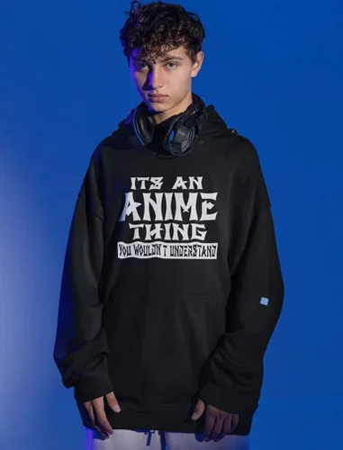 Vista 2 de Tstars Sudadera con capucha de anime para hombres y mujeres sudadera unisex con capucha