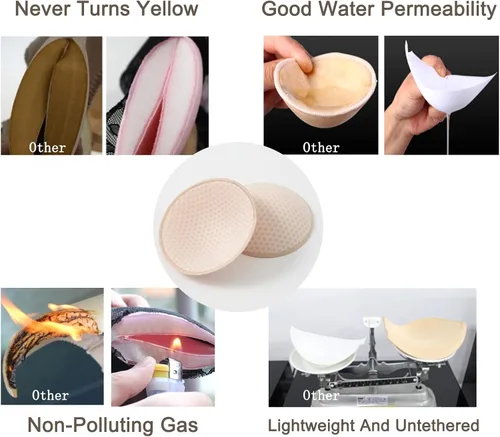 Vista 6 de Gulagas Almohadillas de brasier, inserciones de copas de brasier extraíbles y lavables para brasier superior de bikinis