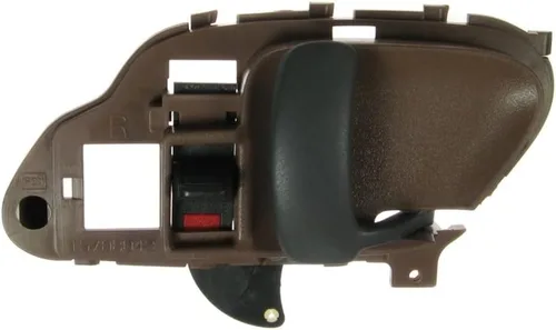 Vista 105 de TRQ Manija de puerta interior delantera izquierda cromada y negra para el lado del conductor compatible con Ford F-150 2012-2014