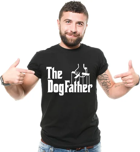 Vista 4 de Silk Road Tees Camiseta Dogfather para amantes de mascotas