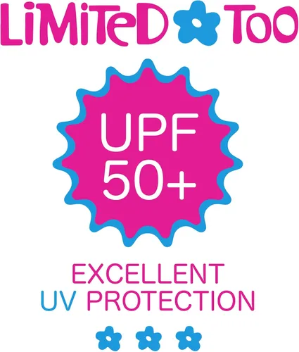 Vista 6 de Limited Too Traje de baño de manga larga UPF 50+ con protección solar y arena para niñas (7-16)