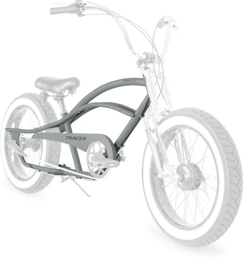 Vista 10 de MICARGI Marco de acero elástico Cruiser de 26 pulgadas y protector de cadena para posavasos de 1/3/7 velocidades/freno de disco multicolor