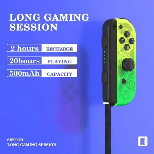 Vista 5 de Benicabaly Joycons for Switch, Joycons Controller Replacement Compatible with SwitchLiteOLED, LR Wireless Joy Con Controller Support Dual