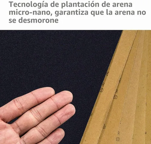 Vista 5 de Papel de lija húmedo y seco, grano surtido 240-3000 para lijado automotriz y de madera, 90 hojas