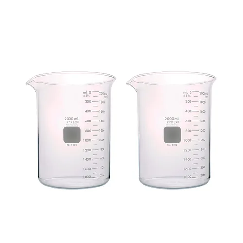 Vista 14 de PYREX Griffin - Vaso de precipitados de vidrio de borosilicato, vaso de precipitados de medición graduado de forma baja con pico, cristalería
