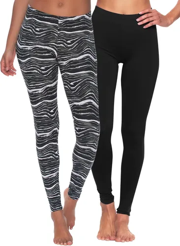 Vista 13 de Felina Velvety Soft Lightweight Leggings Moisture Wicking Yoga 6 Pack Negro