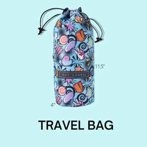 Vista 2 de BAY LAUREL Toalla de playa turca con bolsa de viaje, 39 x 71 pulgadas, de secado rápido, sin arena, ligera, grande, toallas de gran