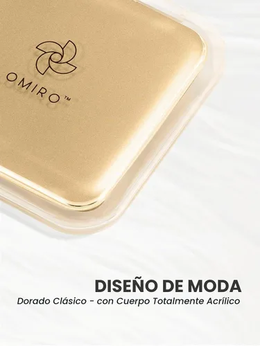 Vista 4 de OMIRO Espejo compacto con aumento de 15X, espejo pequeño de 3.5 pulgadas