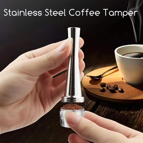 Vista 2 de Cápsula de café recargable reutilizable, cápsula de café de acero inoxidable, filtro de café concentrado italiano compatible con máquina de café