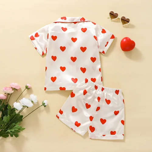 Vista 49 de Conjunto de pijama de manga larga con botones para niña pequeña, conjunto de ropa de dormir