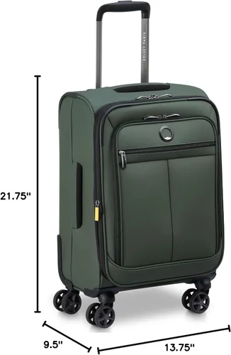 Vista 10 de DELSEY Paris Sky Lite Softside - Maleta expandible con ruedas giratorias, Verde, Sky Lite Softside - Maleta expandible con ruedas giratorias