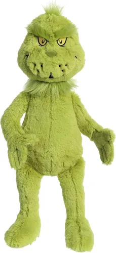Vista 5 de Aurora® Figura de Dr. Seuss™ Grinch de Peluche - Peluche Oficialmente Licenciado para Juego Imaginativo - Perfecto para Niños y Adultos - Verde 50.8