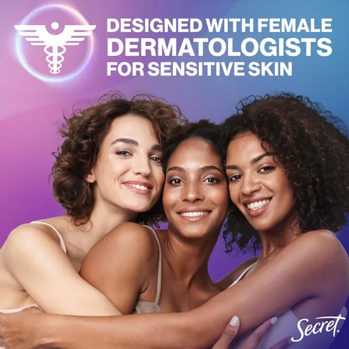 Vista 8 de Desodorante Secret en Barra para Todo el Cuerpo para Mujeres, Aroma a Lila y Ninfa del Agua, Barra de Desodorante sin Aluminio, Protección contra
