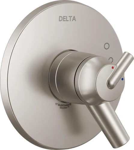 Vista 8 de Delta Faucet Trinsic Serie 17 Kit de molduras de válvula de manija de ducha de doble función, bronce champán T17059-CZ (válvula no incluida)