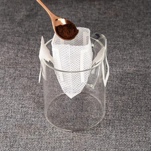 Vista 3 de PARACITY 50 bolsas de filtro de café portátiles con diseño de orejas colgantes, bolsa de papel desechable de filtro de café por goteo de una sola