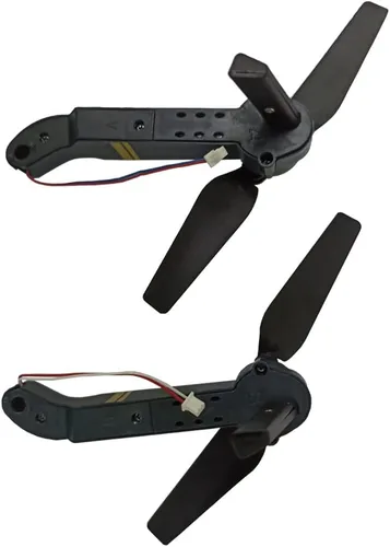 Vista 5 de RC Quadcopter Repuestos Axis Drone Arms con hélices FPV Racing Drone Brazos Comaptibles con E58/L800/JY019/S168 RC Hobby, 4 piezas incluidas