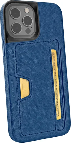 Vista 43 de Smartish Funda tipo cartera para iPhone 11 Pro - Wallet Slayer Vol. 2 [soporte protector delgado] tarjetero (seda) - Black Tie Affair Holds 3
