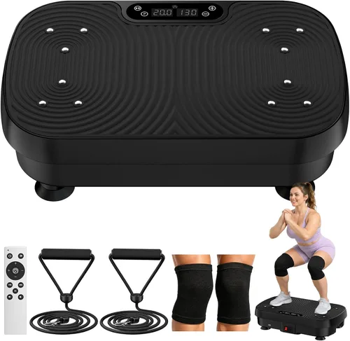 Vista 12 de Vibration Plate Exercise Machine, 130 Levels Full Body Workout Vibrating Plate for Lymphatic Drainage Weight Loss, 450 Lbs Capacity Shake Platform