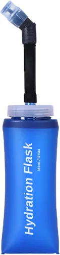 Vista 23 de TRIWONDER Botellas de agua plegables de poliuretano termoplástico sin BPA, frasco plegable para mochila de hidratación - Ideal para correr