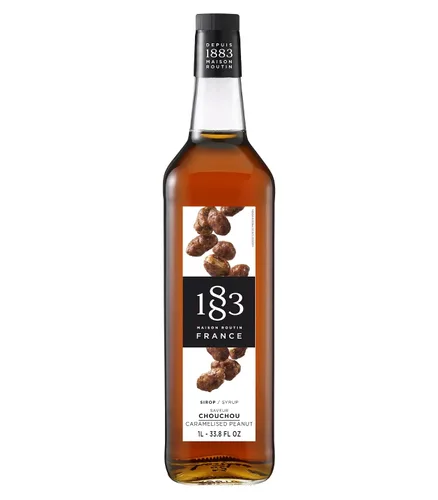 Vista 108 de 1883 Jarabe de Amaretto para bebidas, fabricado en Francia, botella de plástico de 1 litro