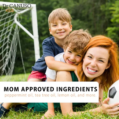 Vista 4 de Spray para pies para niños de Dr. Canuso Ambientador de zapatos natural para niños y adultos Sin residuos pegajosos Combate los pies apestosos