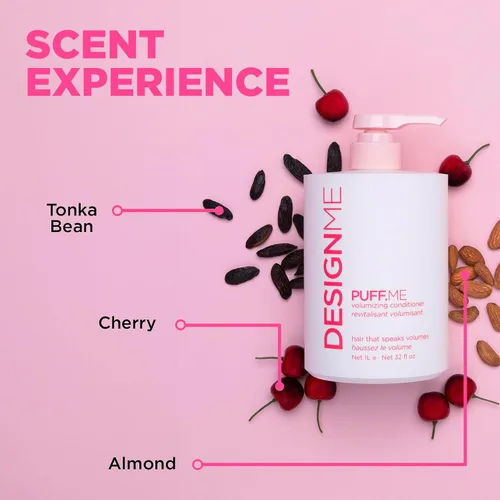 Vista 7 de Design.Me PUFF.ME - Paquete de champú y acondicionador de volumen para el cabello, champú y acondicionador de color sin parabenos ni sulfatos