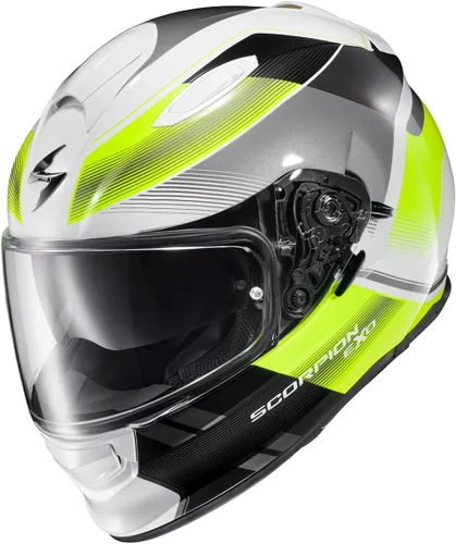 Vista 13 de ScorpionEXO Ryzer - Casco integral de motocicleta con visera Pinlock Ready con bolsillos para altavoz integrados, aprobado por DOT ECE