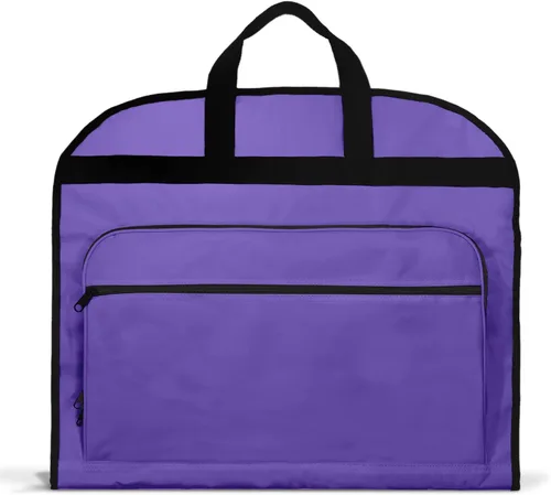 Vista 3 de DALIX 39" Bolsa de ropa Trajes Vestidos Ropa Plegable Zapato Bolsillo en Púrpura