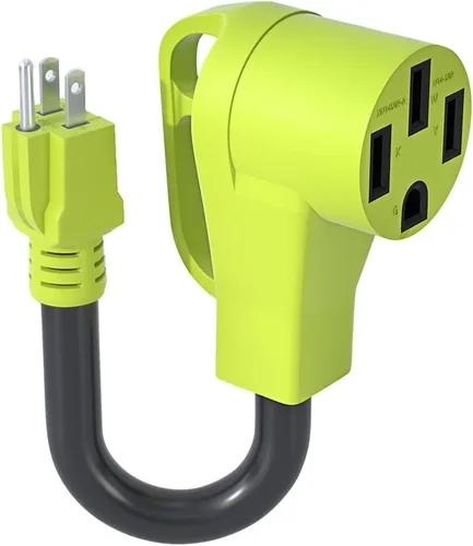 Vista 7 de Cable adaptador de enchufe RV de 15 amperios a 30 amperios de 110 voltios, NEMA 5-15P macho a L5-30R Twist Lock hembra, Heavy Duty STW calibre 10