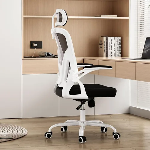 Vista 8 de Office Chair Ergonomic Desk Chair, 300LBS Capacity, High Back Computer Chair with Lumbar Support, Flip-up Armrests Swivel Task Chairs for Long Hours