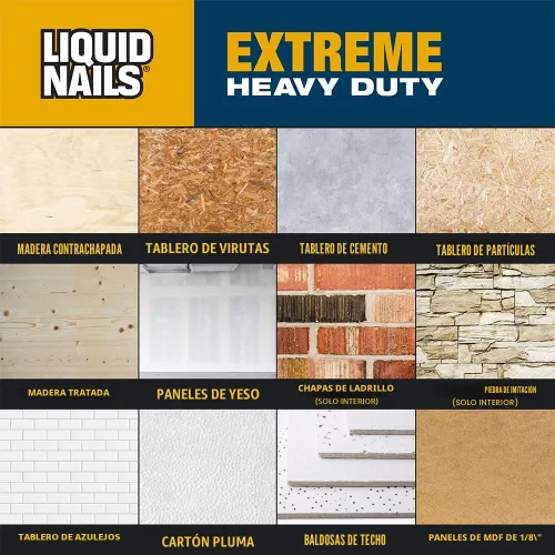 Vista 6 de Liquid Nails - 414607 LN-907 Adhesivo de construcción de servicio pesado Blanco