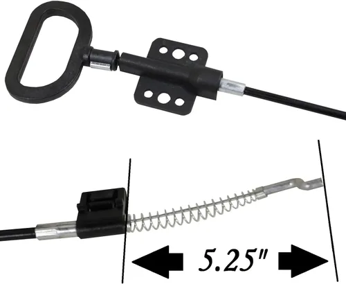 Vista 4 de RRRP - Piezas de repuesto para sillón reclinable – Cable universal con mango en D – Gancho de resorte S/Z expuesto 5.25 pulgadas de longitud es