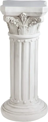 Vista 3 de Design Toscano EU2866 Rose Garland - Soporte para plantas de pedestal para interiores y exteriores, 11 pulgadas de ancho, 34 pulgadas de alto