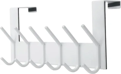 Vista 10 de Dseap Percha para colgar sobre la puerta, 6 ganchos para colgar ropa, sombrero, toalla, cobre antiguo