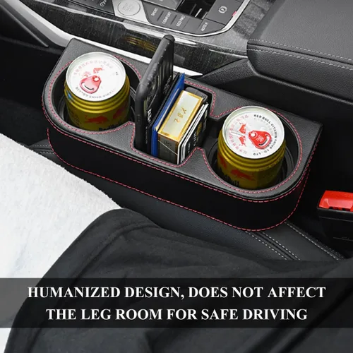 Vista 7 de DXNQ Organizador Rellenador de Huecos para Portavasos de Coche, Organizador Multifuncional Rellenador de Huecos de Consola Frontal de Auto