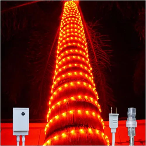 Vista 19 de Russell Decor Cuerda de luces LED con controlador regulable de 4 niveles para Navidad, 4 de julio, Día de los Caídos, decoración de vacaciones