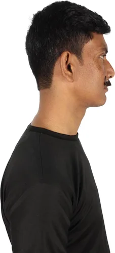 Vista 4 de HPO Bigote clásico para adultos y hombres Varios colores Cabello facial falso novedoso Accesorio de disfraz para adultos