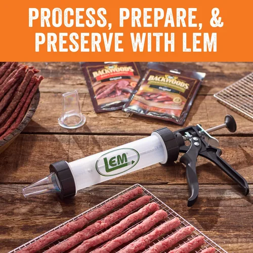 Vista 7 de LEM Products Pistola para Cecina con Boquillas, Sazonadores Backwoods, Plástico