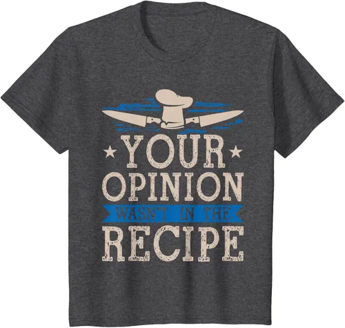 Vista 30 de Cooking Your Opinion Wasnot In The Recipe Chef Cook Baker - Camiseta, Negro, S